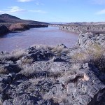 Río Colorado en Buta Ranquil (Colada de basalto)